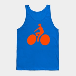 Orange bicycle Tank Top